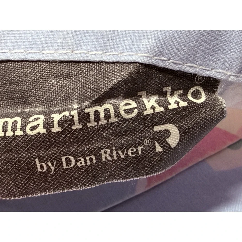 Vtg Marimekko‎ Nurimikko Sheet Set 4pc Double/Full Floral Flowers Pink Dan River